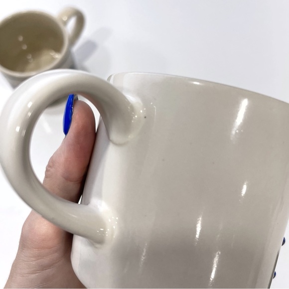 Vintage 1988 Set of 2 Polo Horse Stoneware Mugs Made in Japan - Picture 6 of 9